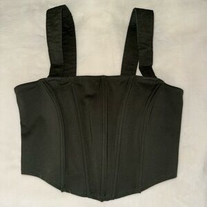 Forever 21 - Olive Green Smocked Corset Top